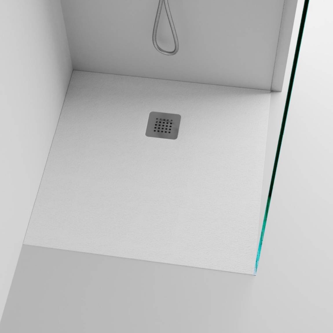 Marmite 00243636BL SB-3636-BF 36" L X 36" W X 1" H Shower Base in White