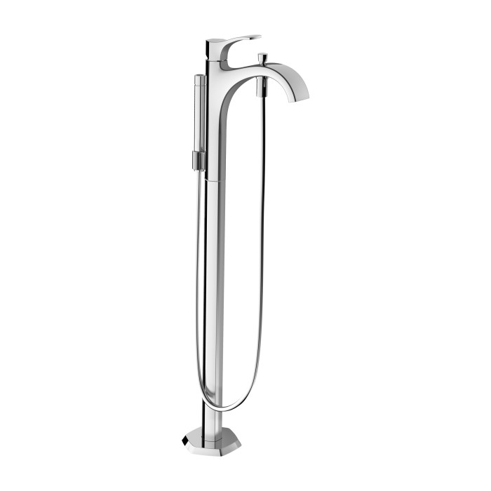 Hansgrohe 04818000 Locarno Freestanding Tub Filler Trim with 1.75 GPM Handshower in Chrome (Rough Sold Separately)