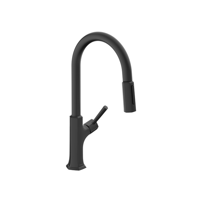 Hansgrohe 04852670 Locarno HighArc Kitchen Faucet, 2-Spray Pull-Down, 1.75 GPM in Matte Black