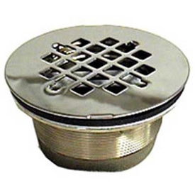 Wal-rich 0523004 2" Brass Shower Drain with Stainless Steel Grid