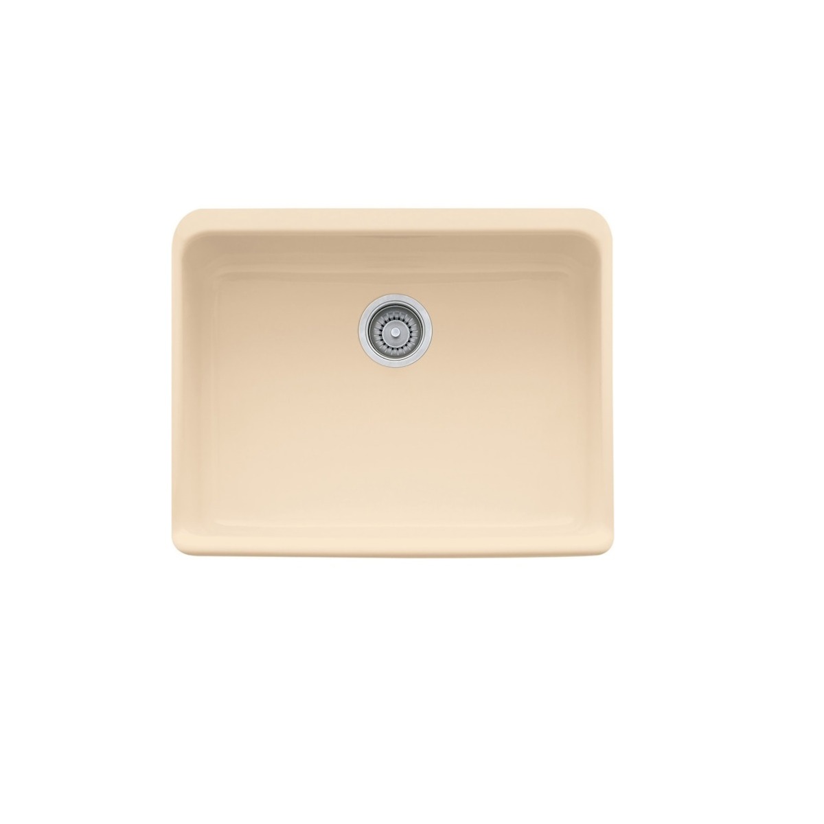 Franke MHK110-24BT Manor House 24" L X 20" W X 7" D Apron Front Single Bowl Fireclay Sink in Biscuit