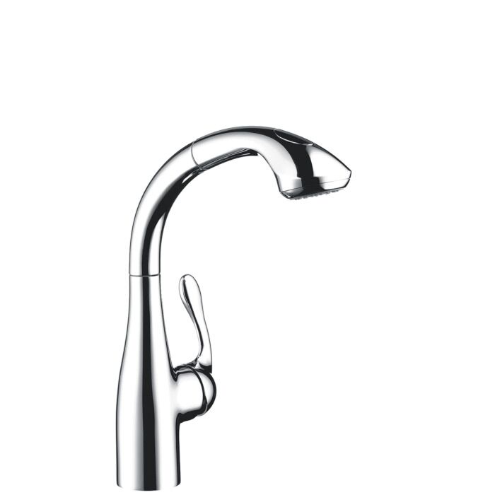 Hansgrohe 06461000 Allegro E SemiArc Kitchen Faucet, 2-Spray Pull-Out, 1.75 GPM in Chrome