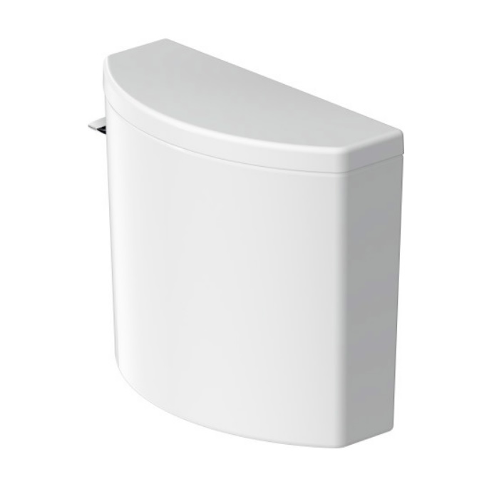 Duravit 09502000U3 No.1 PRO 1.28 GPF Toilet Tank with Single Flush Left Hand Lever in White
