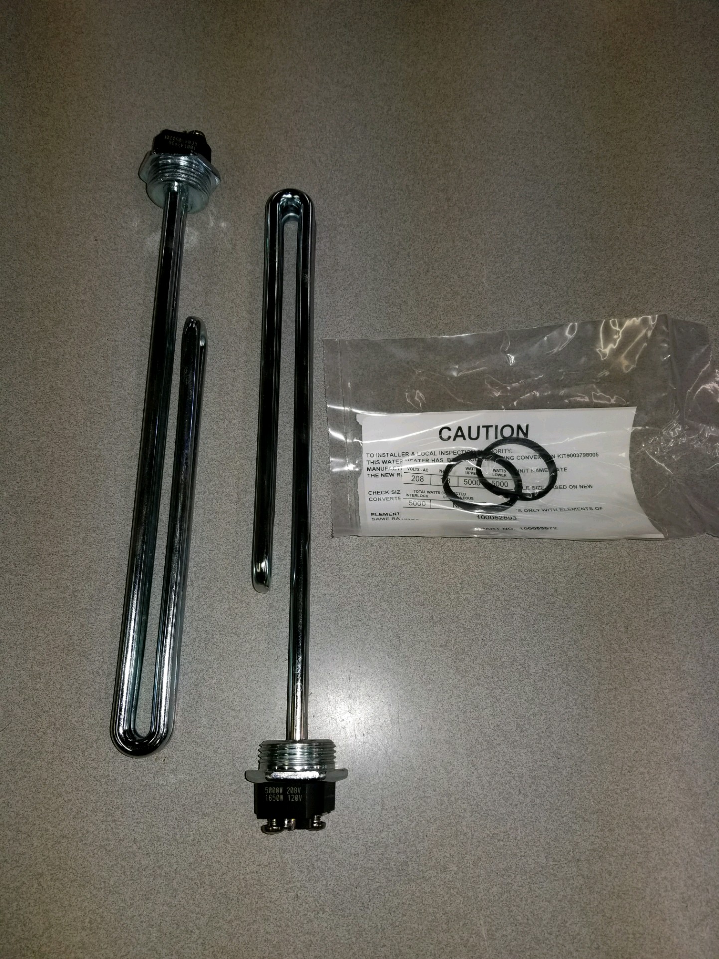 AO Smith 100109454 2 Element 1500W/277V Light Duty Conversion Kit