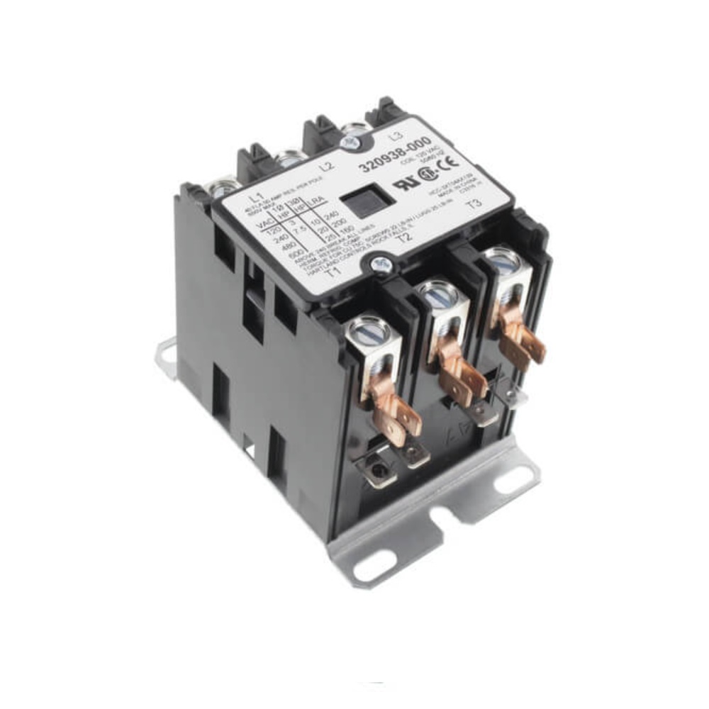 AO Smith 100110093, 50 Amp, 120 Voltage 3 Pole Contactor