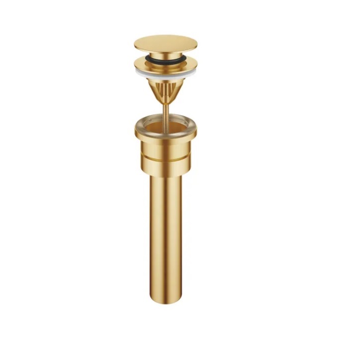Dornbracht 10125970-280010 1 1/4" Drain with Pressure Cap in Brushed Durabrass