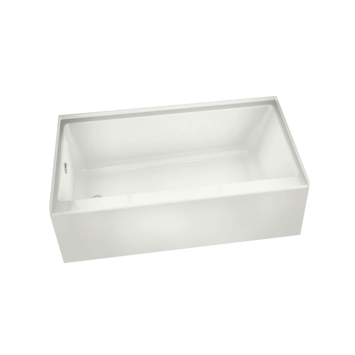 Maax 105705-000-001-002 Rubix 60" L X 32" W X 19" H Acrylic Alcove Right Hand Drain Bathtub in White