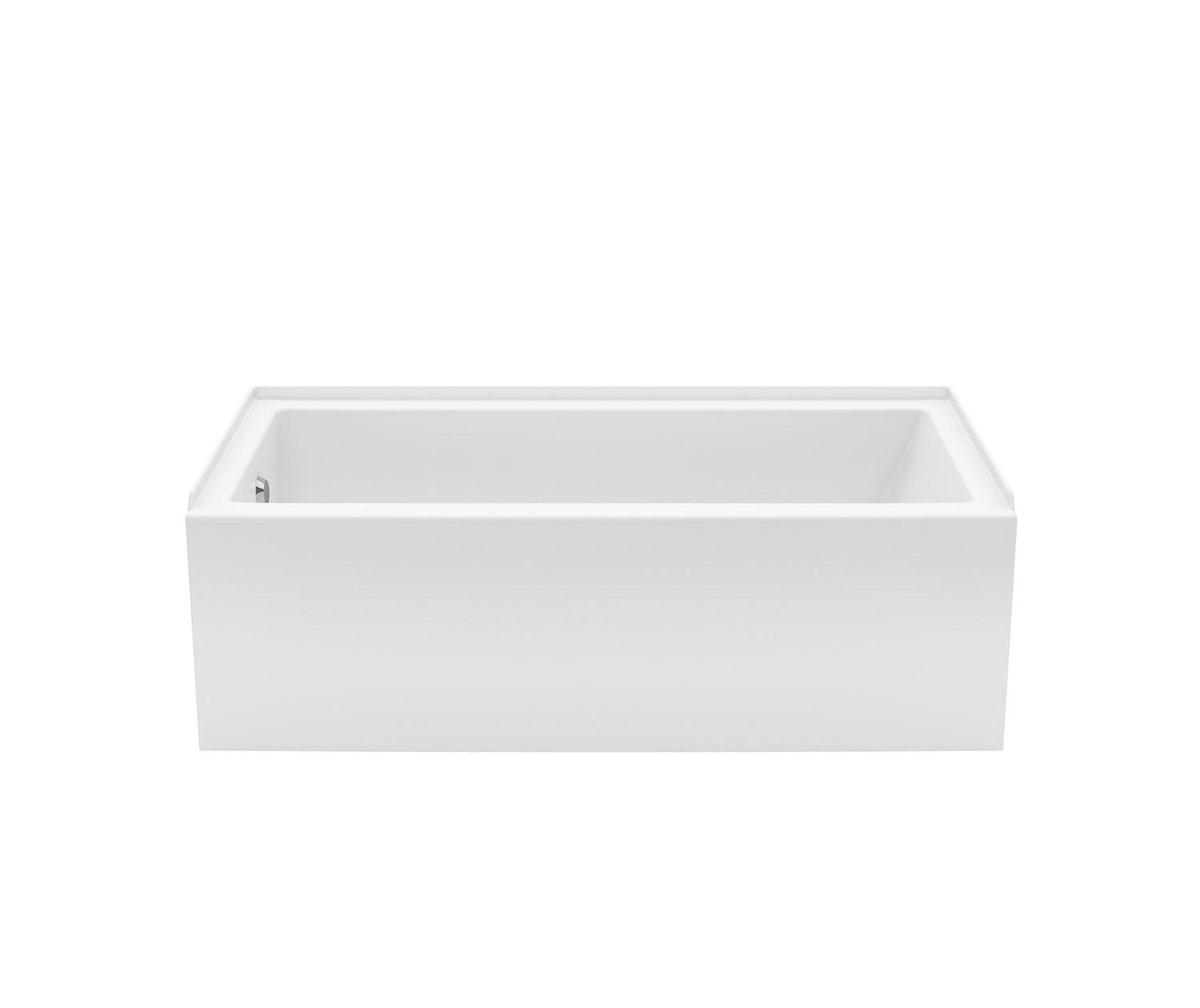 Maax 105815-000-001-002 Rubix 60"L x 30"W Acrylic Alcove Right-Hand Drain Bathtub in White