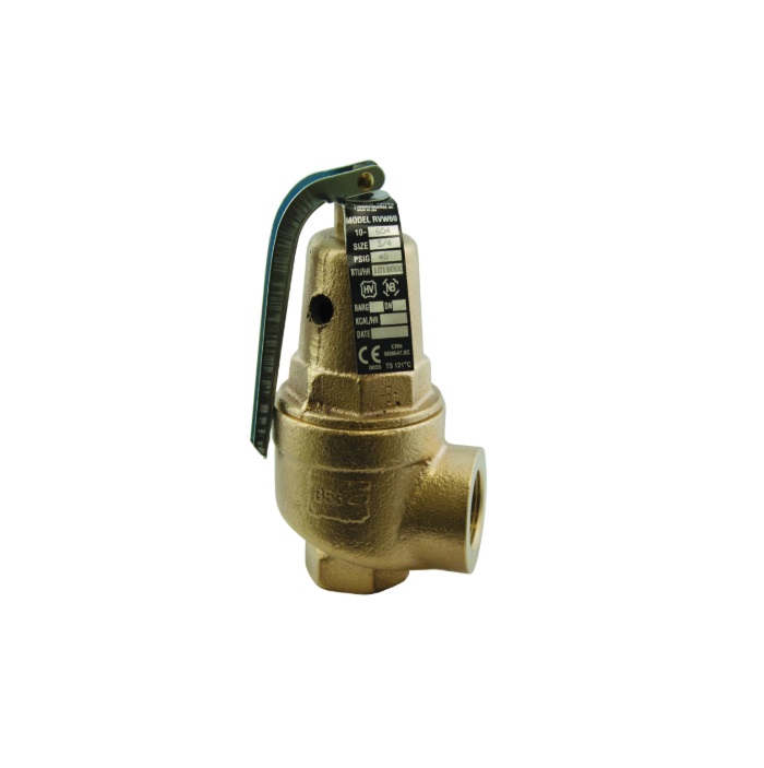 Apollo 1060812 10-600 High Capacity Safety Relief Valve, 2" Nominal, FNPT End Style, Bronze Body, Domestic