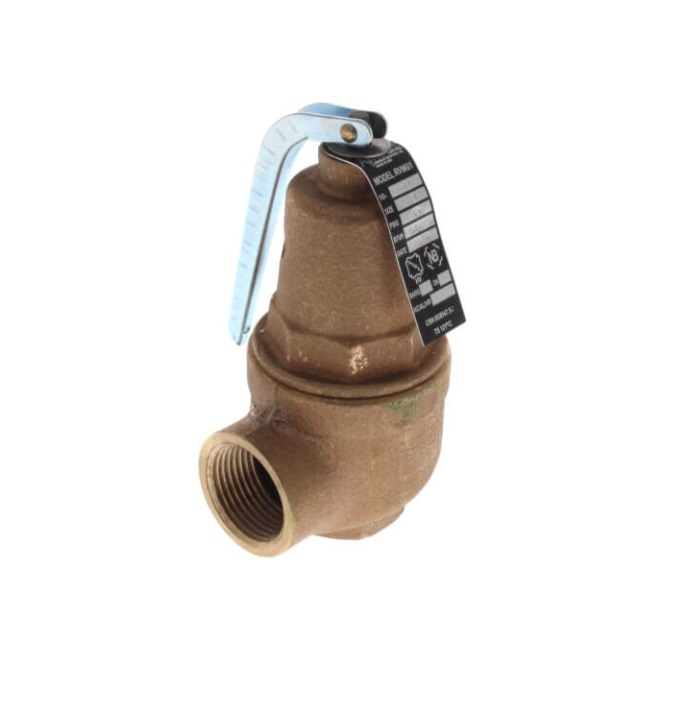 Apollo 1061725 10-600 Series 1-1/2" FNPT X 2" FNPT, RVW61, 11,792 MBtu, 125 PSI Bronze ASME Hot Water Safety Relief Valve
