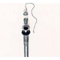Brasstech 322/01 Closeout 322FB Lavatory Drain with Rubber Stop And Chain -
