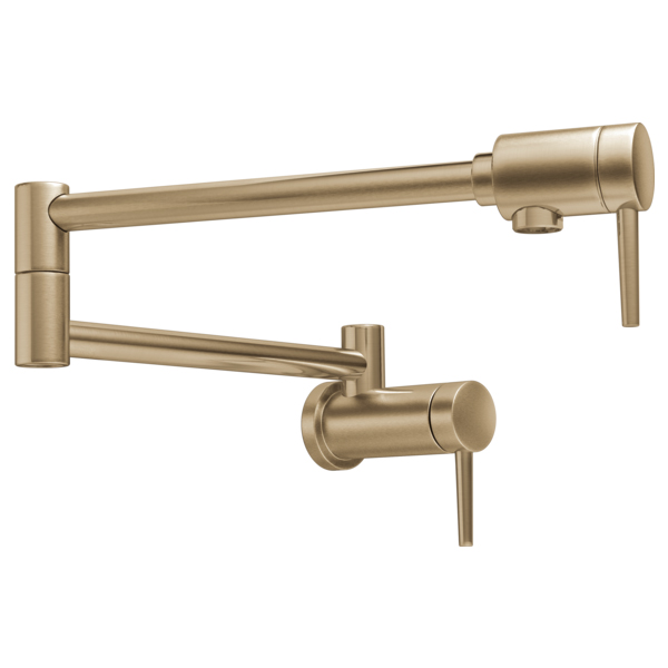 Delta 1165LFCZ Contemporary 4 GPM Wall Mounted Pot Filler in Champagne Bronze
