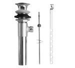 Brasstech 326/56 Polished Full Lavatory Pop-Up Drain Assembly with Overflow