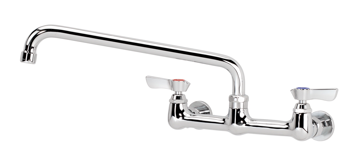 Krowne 12-812L Silver Series 8" Wall Mount Faucet With 12" Swing Spout In Chrome Plated