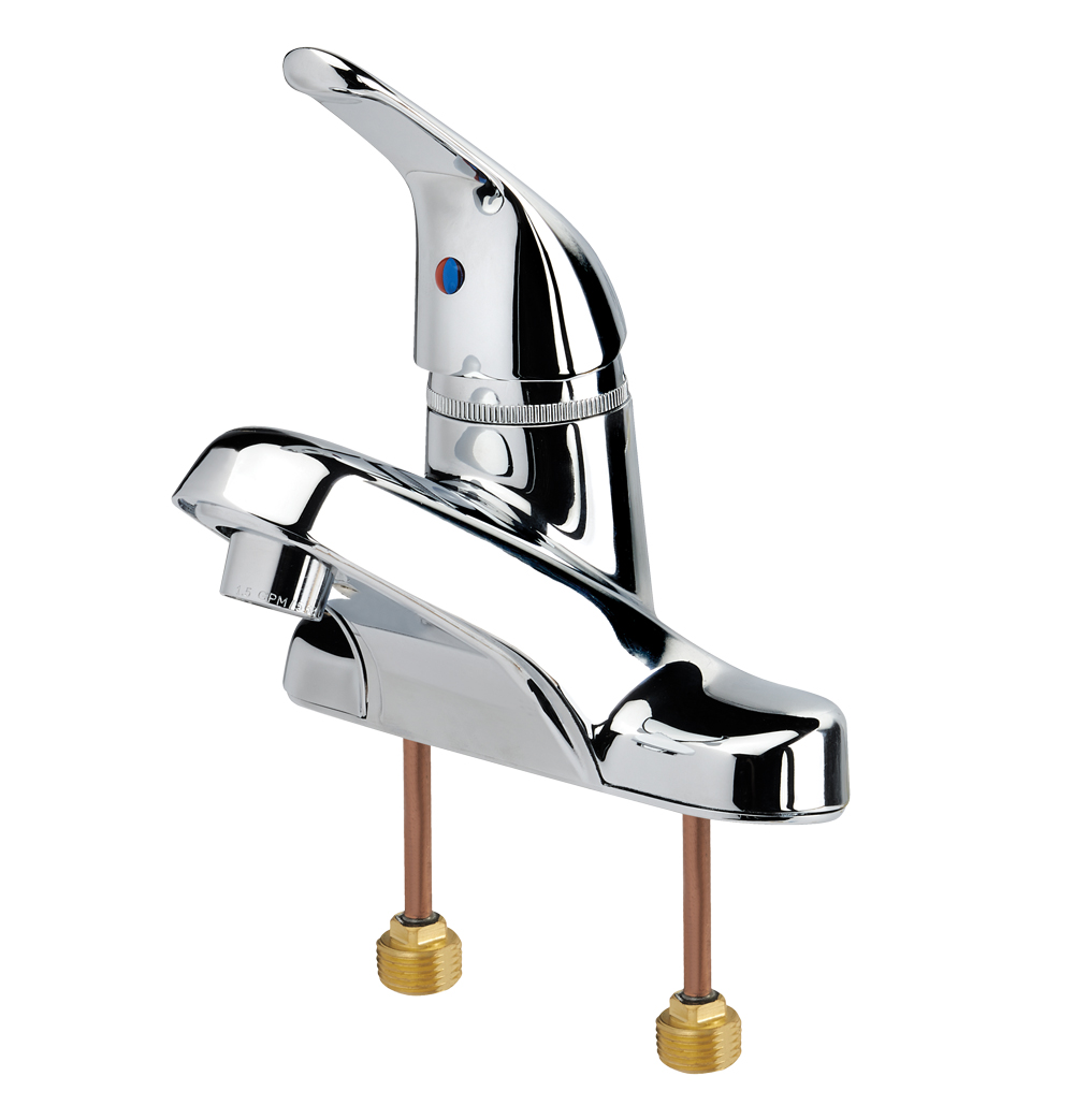 Krowne 12-510L Silver Series 4" Center Deck Mount Single Lever Faucet in Polished Chrome