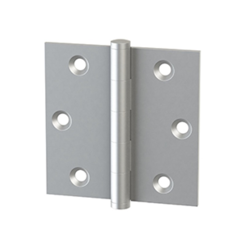 Merit Metal 125P-3"x3" Satin Chrome Plain Bearing Door Hinge