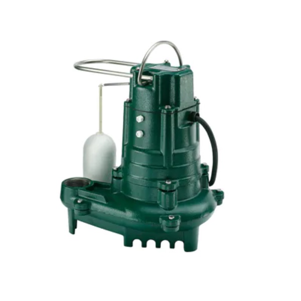 Zoeller 137-0007 Flow-Mate 130 Single Phase Single Seal Submersible Pump, 93 GPM Flow Rate, 1-1/2 IN NPT Outlet, 1/2 HP in Cast Iron 