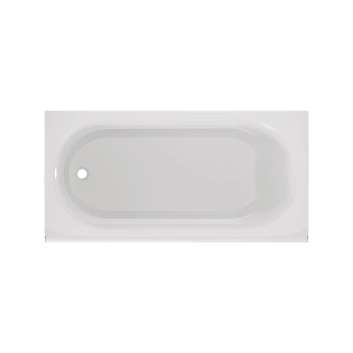 American Standard 1390202.020 Princeton® Pro 60" L X 30" W X 14" H Three Wall Alcove Rectangular Integral Apron Bathtub with Overflow and Left Hand Outlet in White