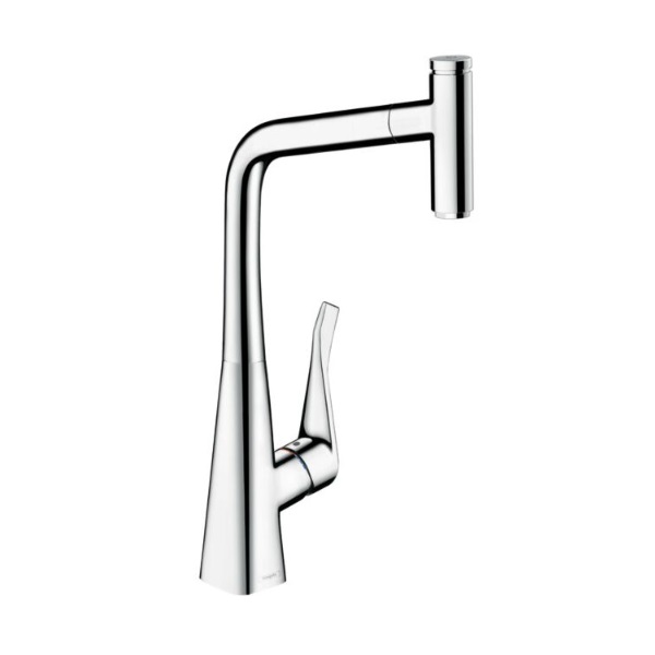 Hansgrohe 14884001 Metris Select HighArc Kitchen Faucet, 1-Spray Pull-Out, 1.75 GPM in Chrome