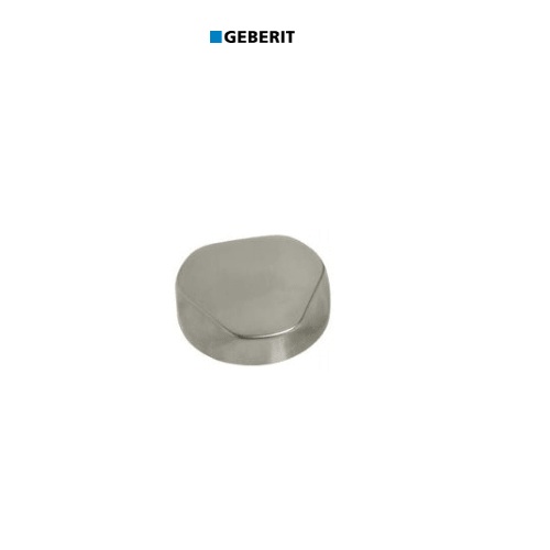 Geberit 151.551.ID.1 TurnControl Overflow Drain Trim Kit with Metal Handle in Brushed Nickel