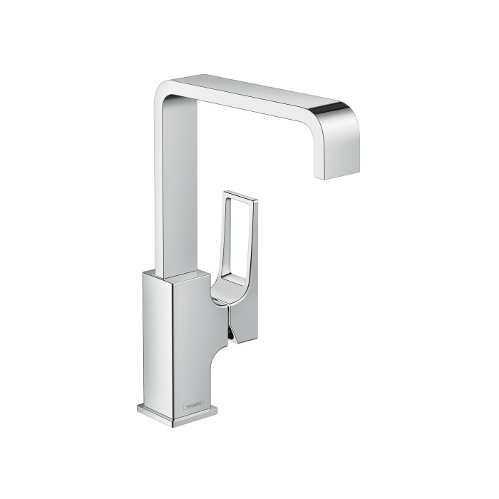 Hansgrohe 74511001 Metropol Single-Hole Faucet 230 with Loop Handle and Swivel Spout, 1.2 GPM in Chrome