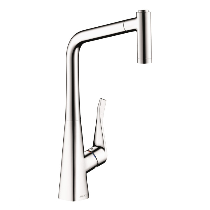 Hansgrohe 14820001 Metris HighArc Kitchen Faucet, 2-Spray Pull-Out, 1.75 GPM in Chrome