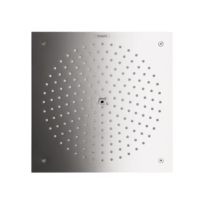 Hansgrohe 26481001 Raindance 2.5 GPM Square Single Function RainAir Shower Head in Polished Chrome