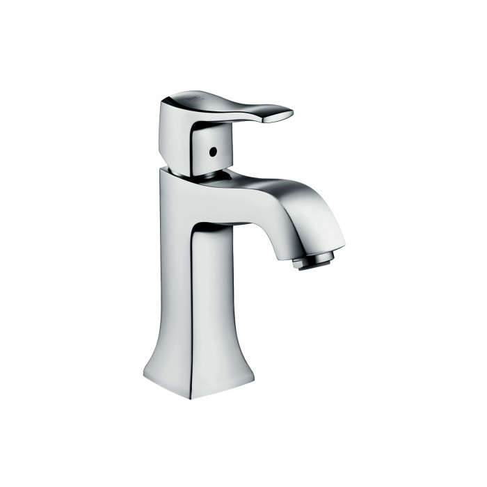 Hansgrohe 31075001 Metris C Single-Hole Faucet 100 with Pop-Up Drain, 1.2 GPM in Chrome
