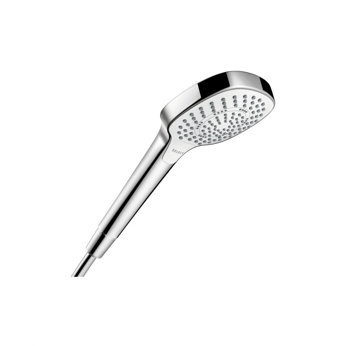 Hansgrohe 04723400 Croma Select E Handshower 110 3-Jet, 1.75 GPM in White / Chrome