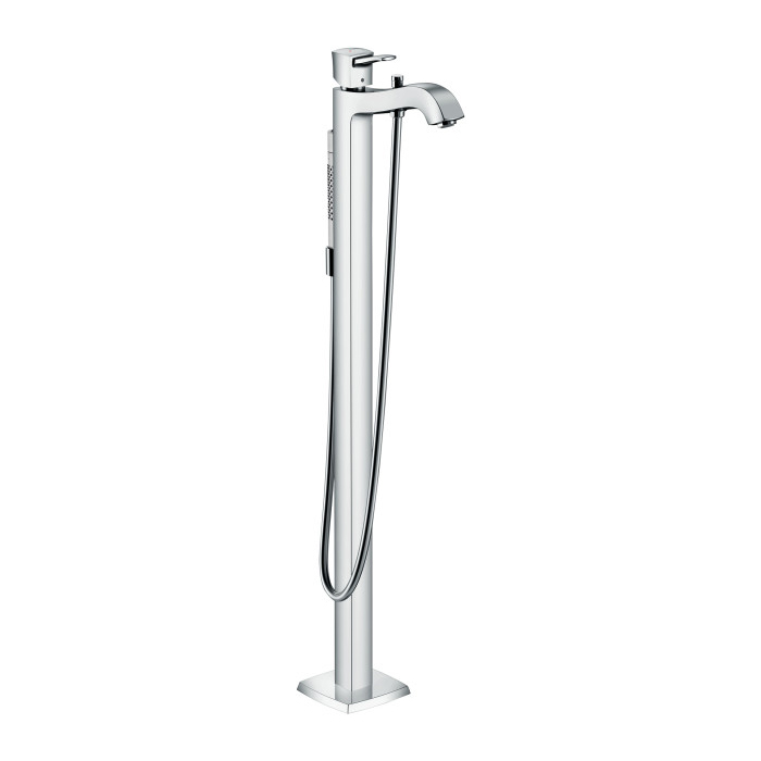 Hansgrohe 31445001 Metropol Classic Freestanding Tub Filler Trim with 1.75 GPM Handshower in Chrome (Rough Sold Separately)