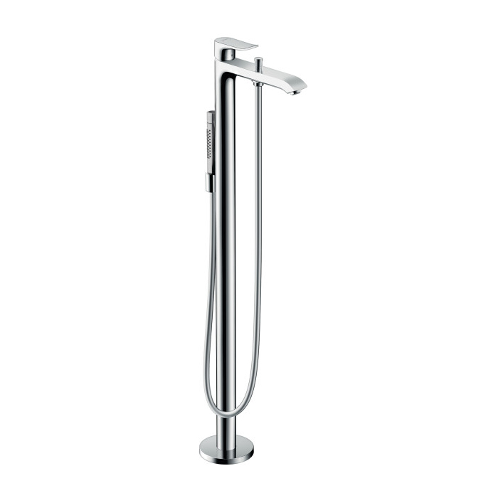 Hansgrohe 31432001 Metris Freestanding Tub Filler Trim with 1.75 GPM Handshower in Chrome (Rough Sold Separately)