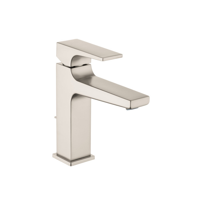Hansgrohe 32506821 Metropol Single-Hole Faucet 110 with Lever Handle and Pop-Up Drain, 1.2 GPM in Brushed Nickel