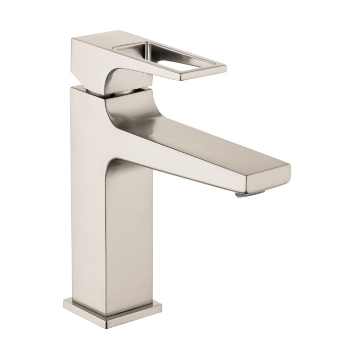Hansgrohe 74506821 Metropol Single-Hole Faucet 110 with Loop Handle and Pop-Up Drain, 1.2 GPM in Brushed Nickel