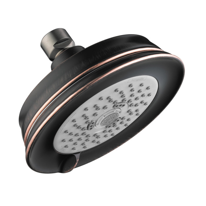 Hansgrohe 04930920 Croma 100 Classic Showerhead 3-Jet, 1.5 GPM in Rubbed Bronze