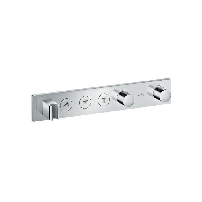 Hansgrohe 18356001 AXOR ShowerSolutions Thermostatic Module Trim Select for 3 Functions in Chrome (Rough Sold Separately)