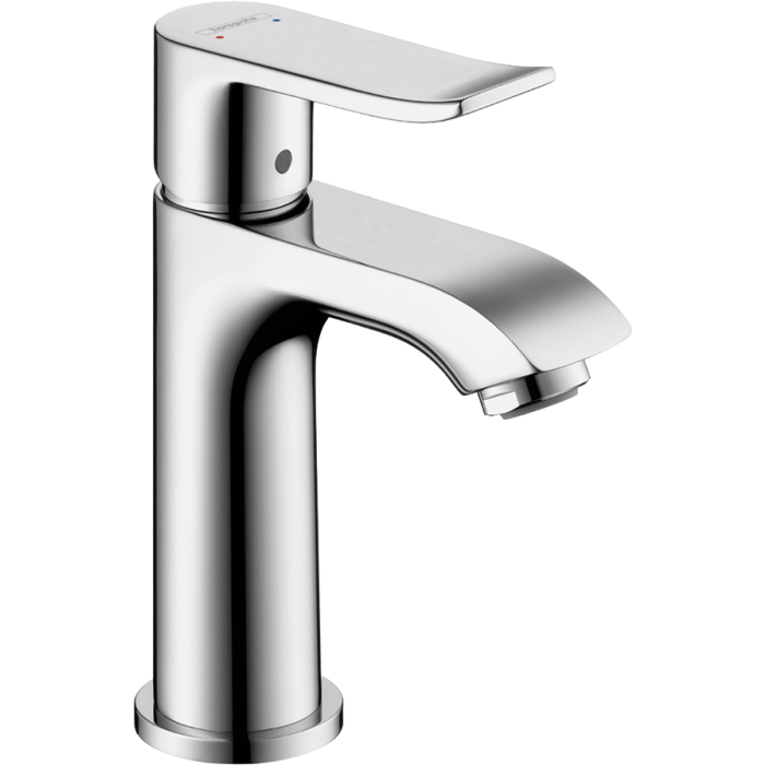 Hansgrohe 31088001 Metris Single-Hole Faucet 100 with Pop-Up Drain, 1.2 GPM in Chrome