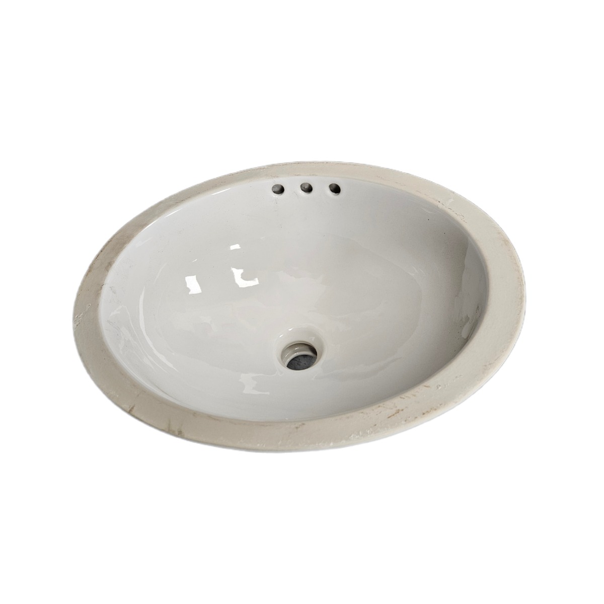 Western Pottery 174-UG 15" X 12" Undermount Bathroom Sink with Overflow in White