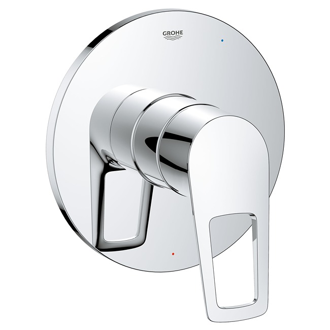 Grohe 19595001 Bauloop Pressure Balance Valve Trim with Cartridge in Starlight Chrome