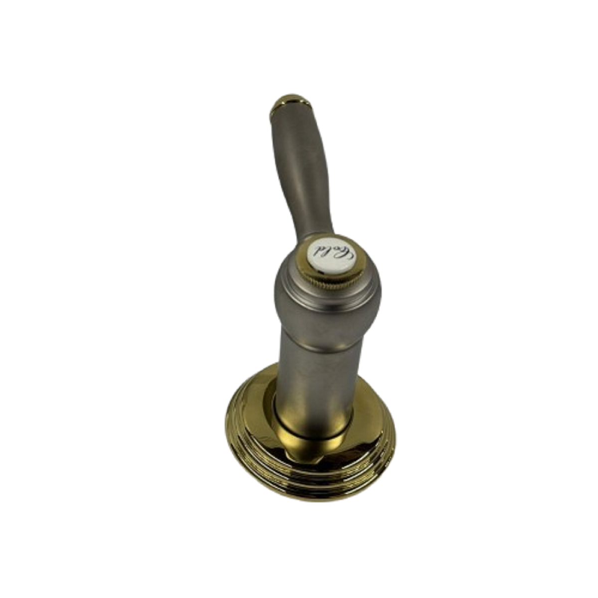 Volume Control Trim in Infinity Satin Nickel / Polished Brass Grohe 19868AR0 Sinfonia (Rough In Sold Separately)
