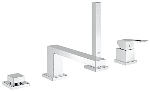 Grohe 19897000 Eurocube Roman Tub Filler with Personal Hand Shower in Starlight Chrome