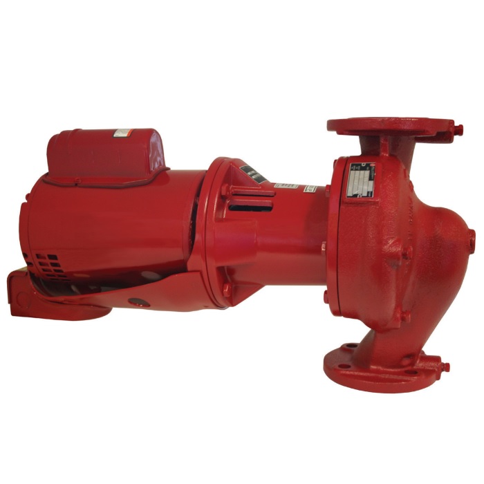 Bell and Gossett 1EF053LF e-60 Series 3/4 HP 152 GPM Mounted Cast Iron Circulator Pump 2" X 5-1/4" In-Line (3 PH, 208-230/460V)