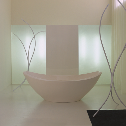 Rapsel LVTR OPC Lavasca Freestanding Tub in Matte White 79 x 43 28 Inches High