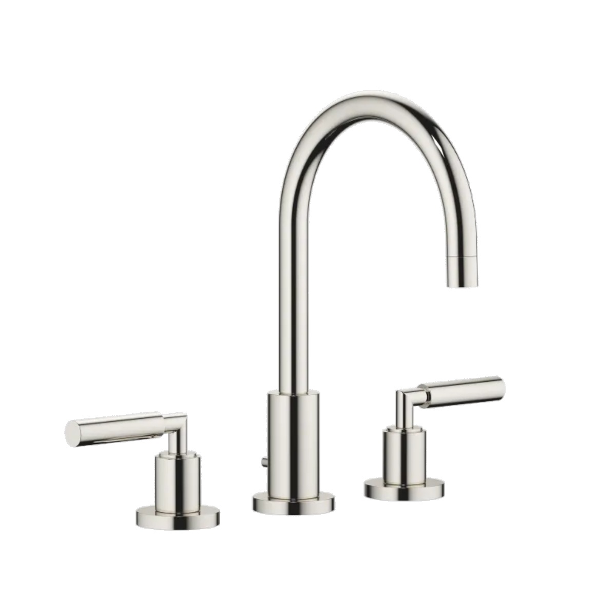 Dornbracht 20713882-080010 Tara 1.2 GPM Deck Mounted Widespread Three Hole Bathroom Faucet with Drain in Platinum