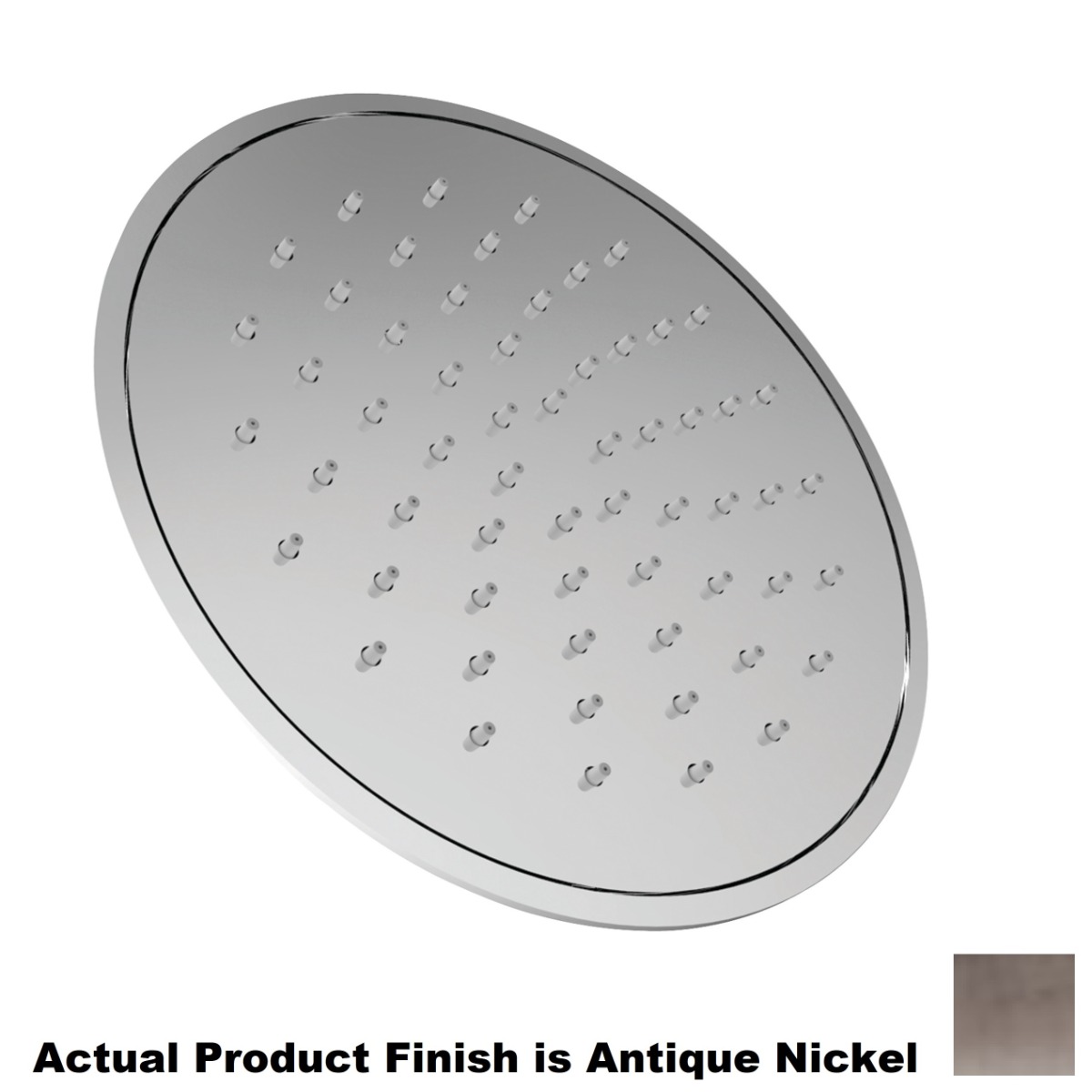 Newport Brass 2152/15A 1.8 GPM Ceiling Mounted Single Function Rainfall Shower Head in Antique Nickel