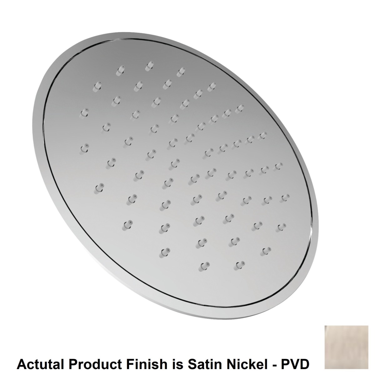 Newport Brass 2152/15S 1.8 GPM Ceiling Mounted Single Function Rainfall Shower Head in Satin Nickel PVD