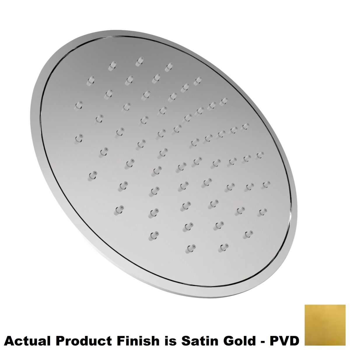 Newport Brass 2152/24S 1.8 GPM Ceiling Mounted Single Function Rainfall Shower Head in Satin Gold PVD