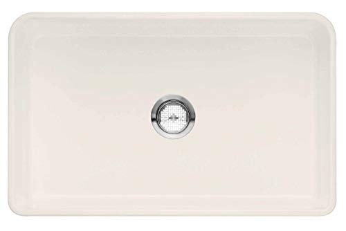 Blanco 524258 Cerana 30 1/8" Single Bowl Farmhouse/Front-Apron Fireclay Kitchen Sink in Biscuit