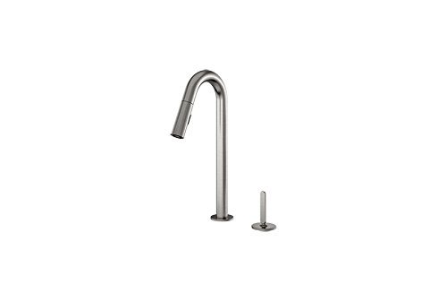Julien 306215 Apex - Pull Down Kitchen Faucet with Dual Spray & Remote Single Lever- Brushed Nickel