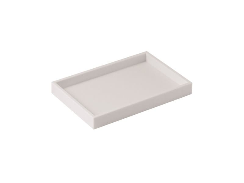 Cosmic WJC229A0033005 Bath Life Acrylic Countertop Glass Soap Dish in White