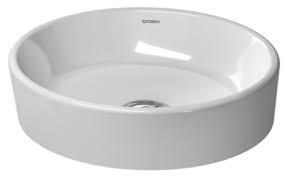 Duravit 2321440000 Starck 2 17-1/8" L X 15-1/2" W X 4-1/2" H Round Vessel Ceramic Bathroom Sink with Single Faucet Hole in White